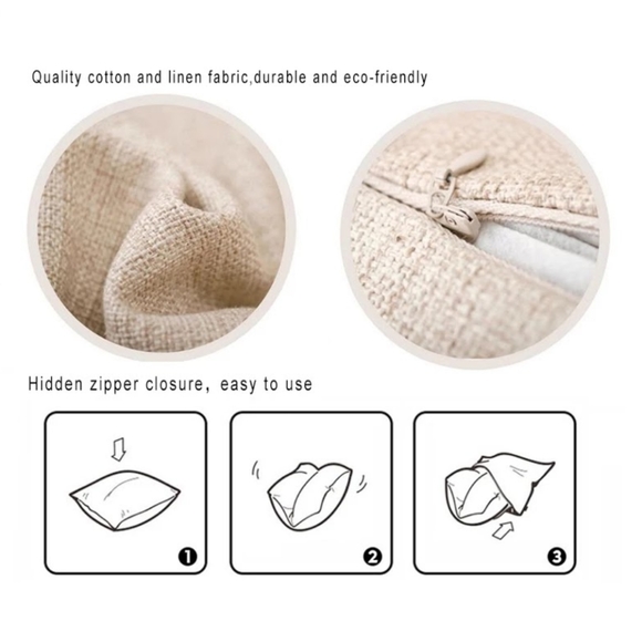 Set of 5 Nordic Style Watercolor Cactus & Succulent Plant Flowers Cushion Cover - Picture 6 of 8